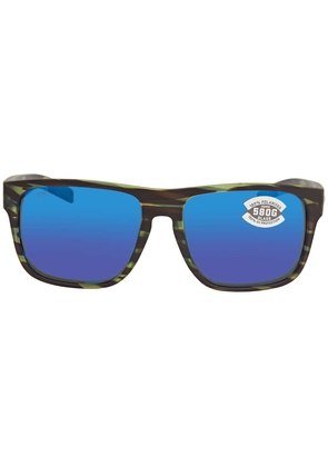 Costa Del Mar SPEARO XL Blue Mirror Polarized Glass Mens Sunglasses 6S9013 901308 59
