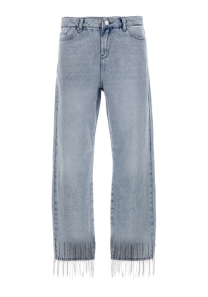 Karl Lagerfeld Rhinestone Fringed Jeans