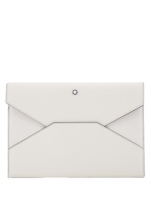 Montblanc Ivory Leather Sartorial Envelope Pouch