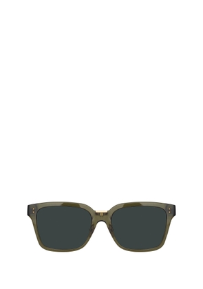 Linda Farrow Lfl1322 Translucent Green / Light Gold Sunglasses