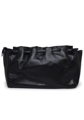 Mansur Gavriel Bloom Black Leather Crossbody Bag