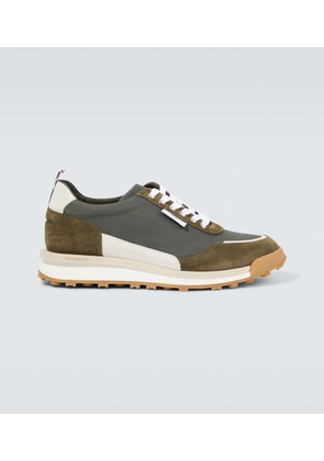 Thom Browne Alumni leather-trimmed sneakers