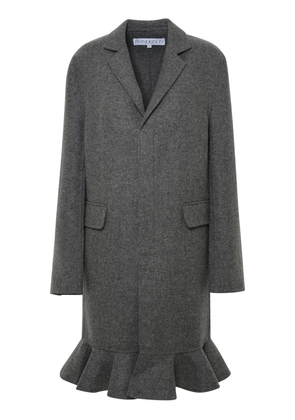 J.w. Anderson Gray Wool Coat