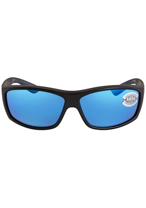 Costa Del Mar SALTBREAK Blue Mirror Polarized Glass Mens Sunglasses BK 11 OBMGLP 65