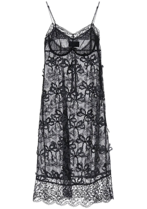 Simone Rocha Embroidered Tulle Slip Dress