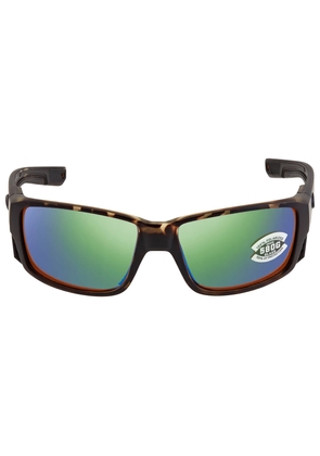 Costa Del Mar TUNA ALLEY PRO Green Mirror Polarized Glass Mens Sunglasses 6S9105 910511 60
