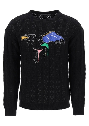 Andersson Bell Dragon Pointelle Knit Sweater