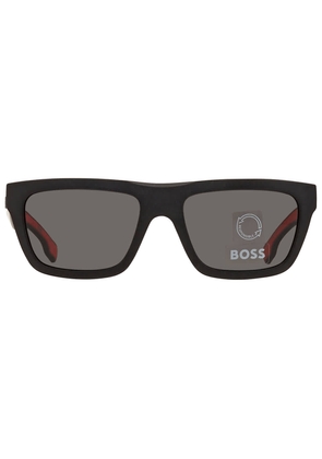 Hugo Boss Polarized Grey Browline Mens Sunglasses BOSS 1450/S 0003/M9 57