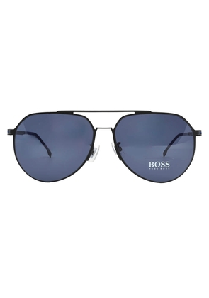 Hugo Boss Blue Pilot Mens Sunglasses BOSS 1404/F/SK 0003/KU 61