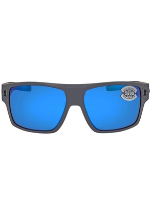 Costa Del Mar DIEGO Blue Mirror Polarized Glass Mens Sunglasses DGO 98 OBMGLP 62