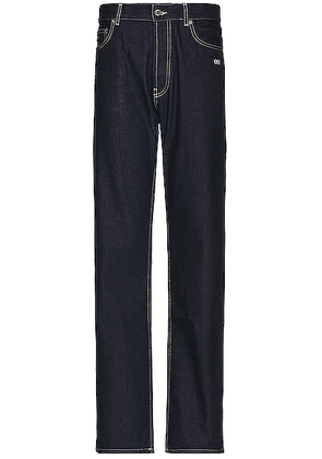 OFF-WHITE Loose Denim Jean in Sierra Leone - Blue. Size 36 (also in ).
