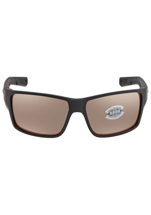 Costa Del Mar REEFTON PRO Copper Silver Mirror Polarized Glass Mens Sunglasses 6S9080 908003 63