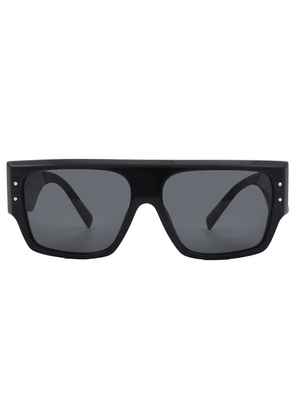 Dolce and Gabbana Dark Grey Square Ladies Sunglasses DG4459 501/87 56
