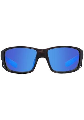 Costa Del Mar Tuna Alley Pro Blue Mirror Polarized Glass Mens Sunglasses 6S9105 910513 60