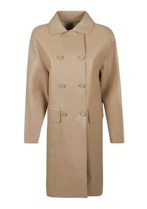 Ermanno Scervino Double-Breasted Long Coat