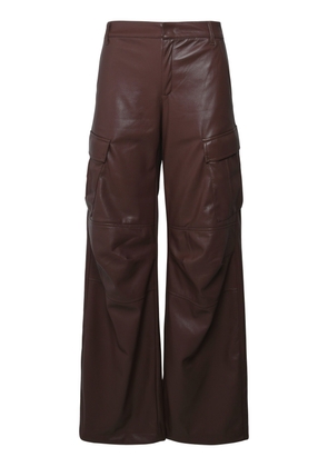 The Andamane Brown Polyester Blend Trousers