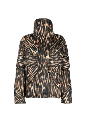 John Richmond Down Jacket With Contrasting Pattern