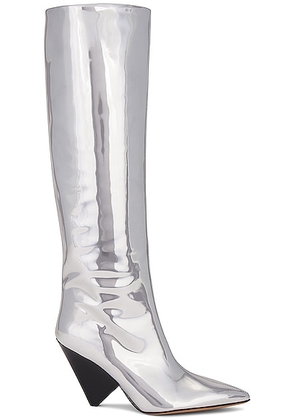 Isabel Marant Lakita Boot in Silver - Metallic Silver. Size 38 (also in 36, 41).