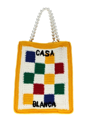Casablanca Cotton Mini Crochet Square Handbag