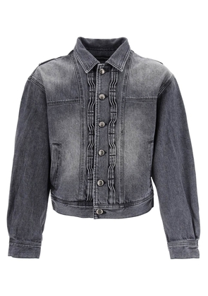Andersson Bell Denim Jacket With Wavy Details