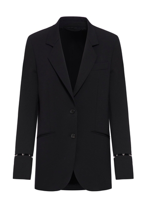 Del Core Single Breasted Tailored Jacket With Mushroom Hook Detail On Sleeves