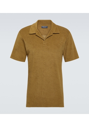 Frescobol Carioca Cotton-blend terry polo shirt