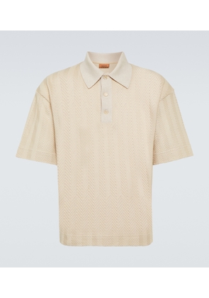 Missoni Chevron cotton-blend polo shirt