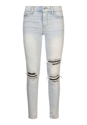 Amiri Fitted Ripped Jeans