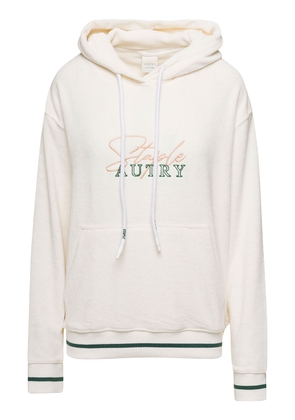 Autry White Hoodie With Logo X Staple Embroidery In Cotton Man