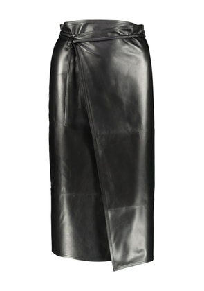 Vetements Leather Wrap Skirt