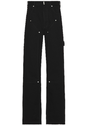 Givenchy Studded Carpenter Pant in Black - Black. Size 32 (also in 30, 34).