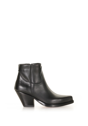 Sonora Jalapegno Texan Ankle Boot In Leather