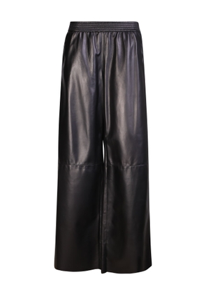 Drome Black Leather Trousers
