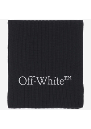 Off-White Wool And Cashmere Scarf With Logo