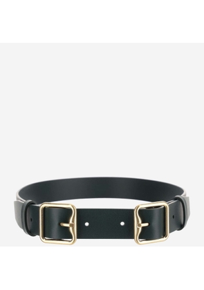 Burberry Double Leather B Buckle Belt