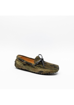 Car Shoe Kud006 Camouflage Suede Driving Loafer