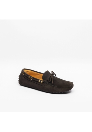 Car Shoe Ebano Suede Driving Loafer