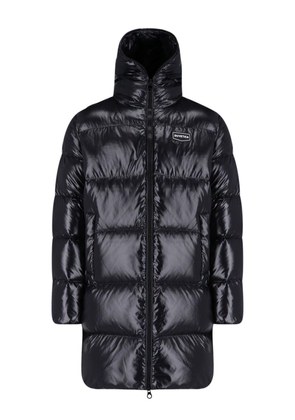 Duvetica Tivo Logo Patch Zip-Up Down Jacket