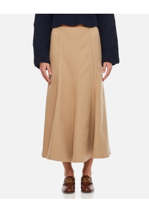 Gabriela Hearst Silk Pleated Midi Skirt