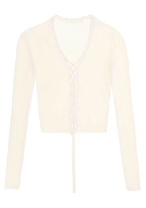 Dion Lee Lace-Up Cardigan