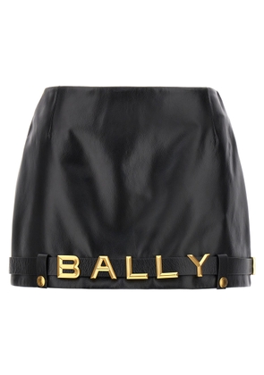 Bally Leather Mini Skirt