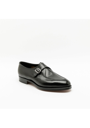 Edward Green Clapham Black Calf Monk Strap Shoe