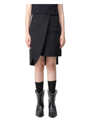 Asymmetric Wrap Designed Mini Skirt Moschino