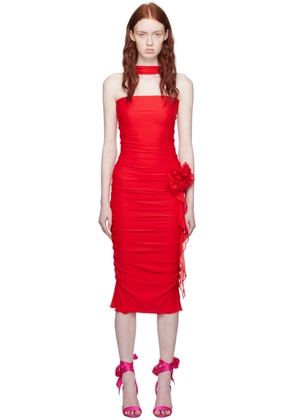 Fancì Club Red 'The Red Horse' Midi Dress