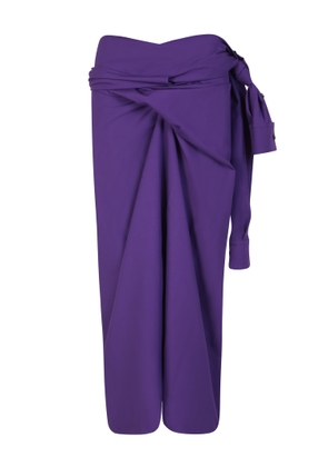 Quira Wrapped Design Purple Skirt