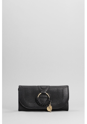 See By Chloé Hana Long Wallet In Black Leather