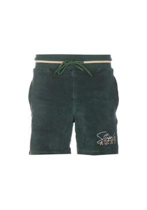 Autry Bermuda Shorts With Drawstring And Staple X Logo Detail In Jersey Man