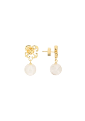 Off-White Pearl Arrow Earrings