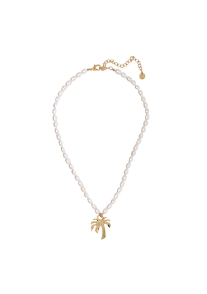 Palm Angels Pearl Palm Necklace