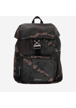 Off-White Multicolor Fabric Backpack